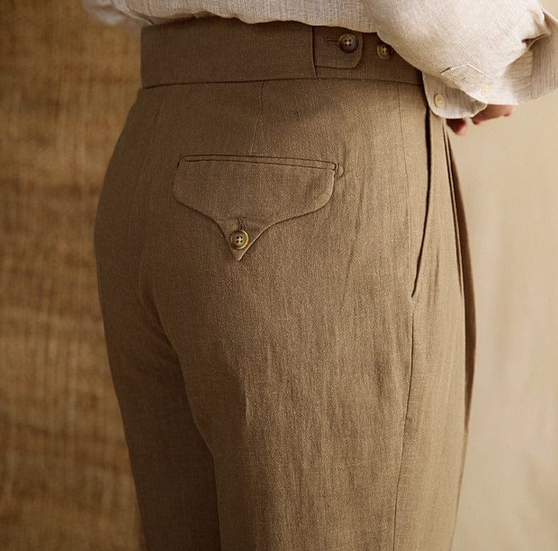 Pantalon en lin Bacco
