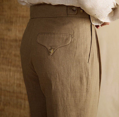 Pantalon en lin Bacco