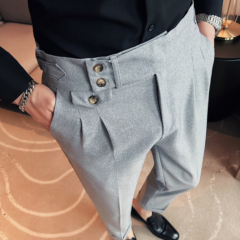 Pantalon droit Naples taille haute Old Money