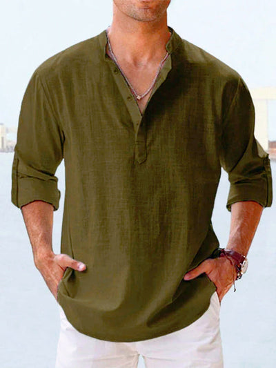 Chemise décontractée en lin Schmidt