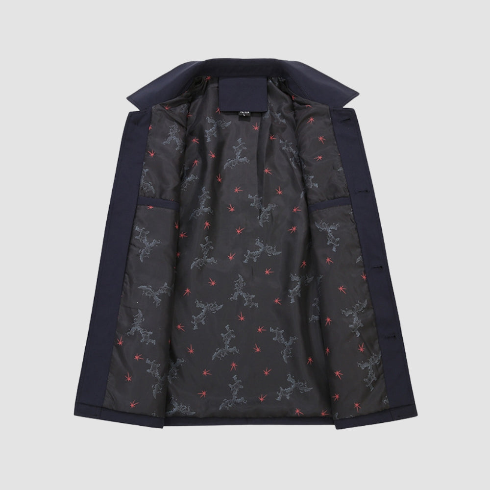 Manteau court à col à revers Old Money