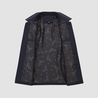 Manteau court à col à revers Old Money