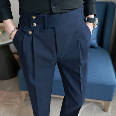 Pantalon droit Naples taille haute Old Money