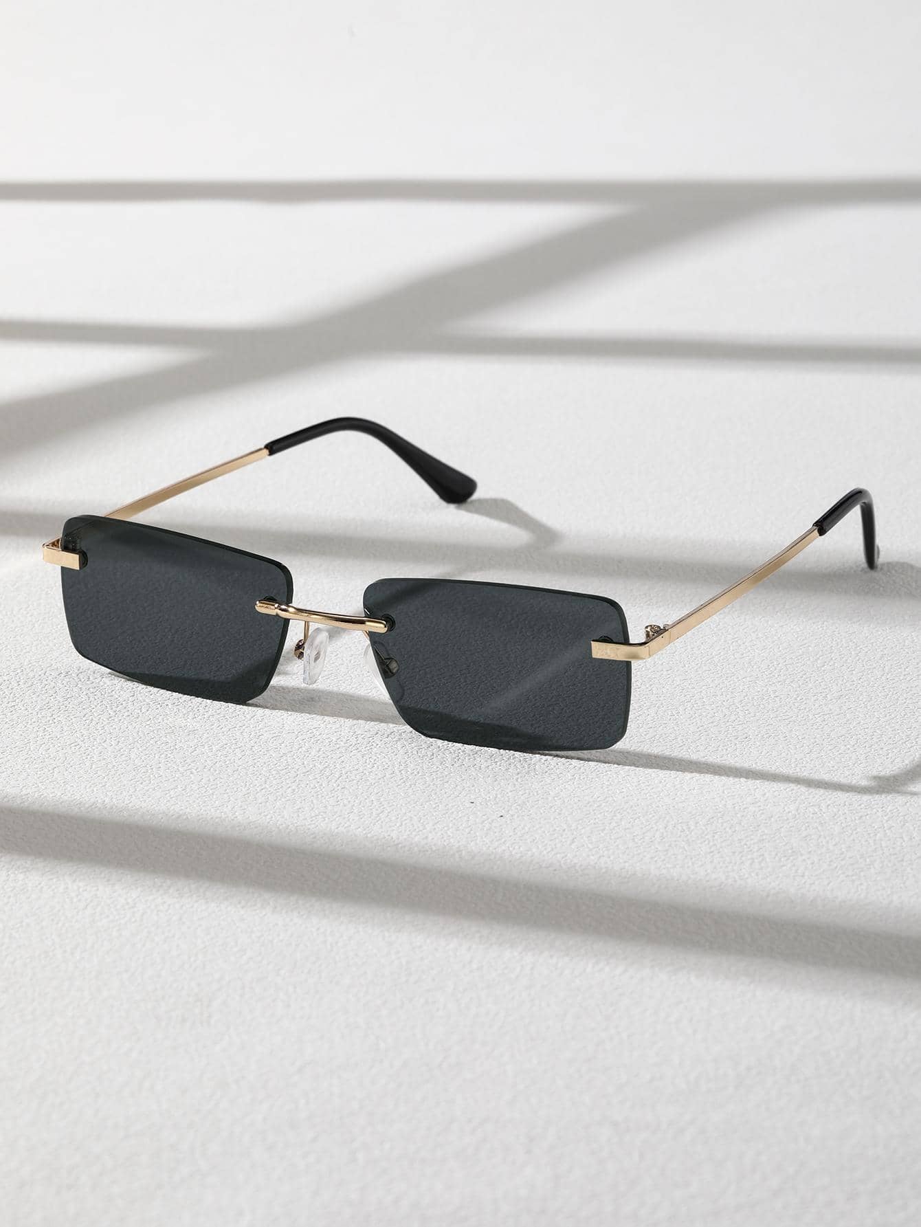 Lunettes sans monture en métal bicolore Old Money