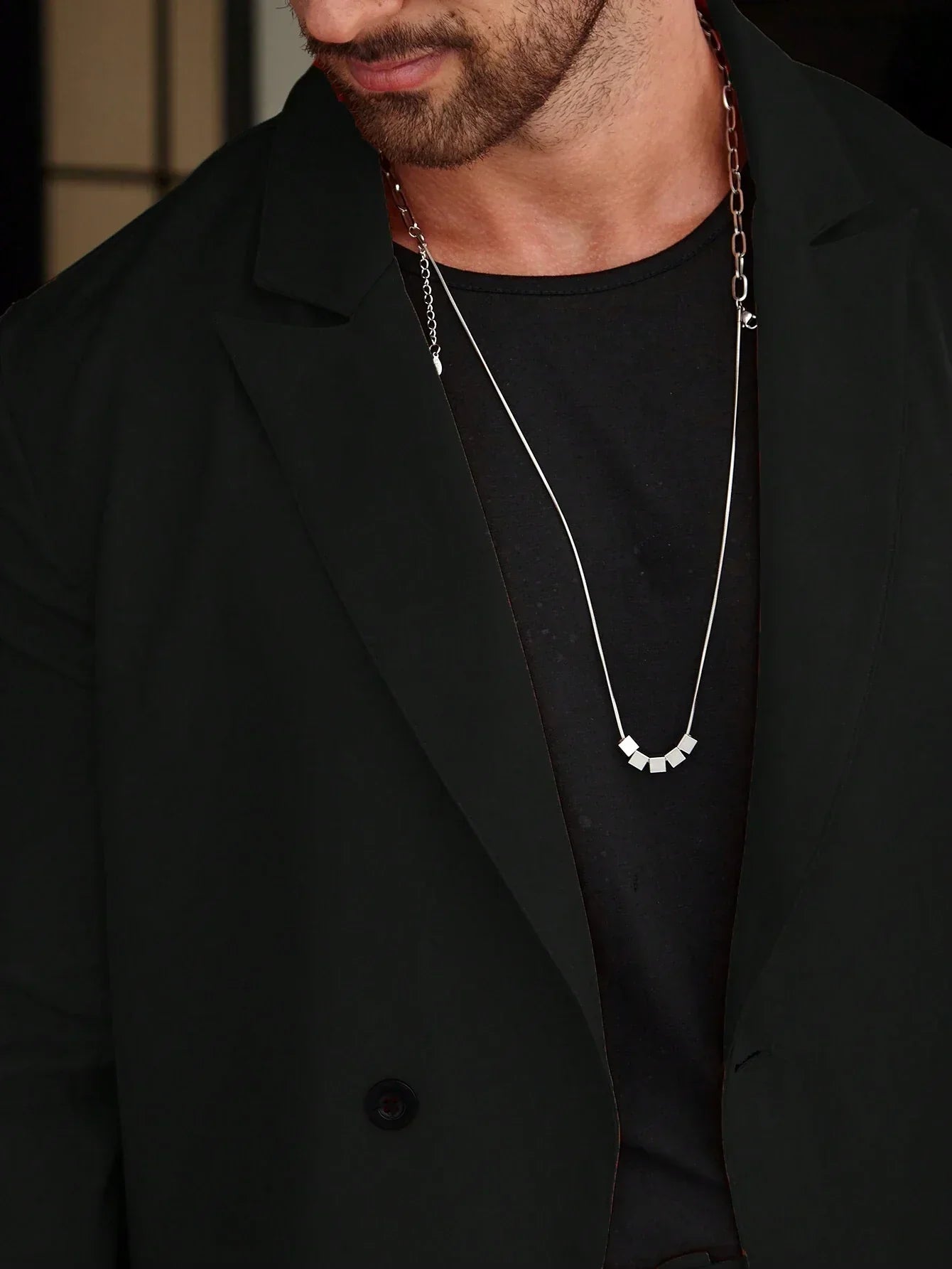 Costume homme décontracté monochrome style vieille fortune