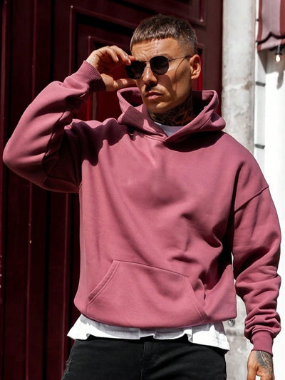 Sweat à capuche uni Old Money Classic