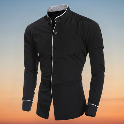 Chemise à col montant Old Money