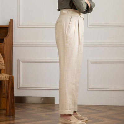Pantalon en lin Santo