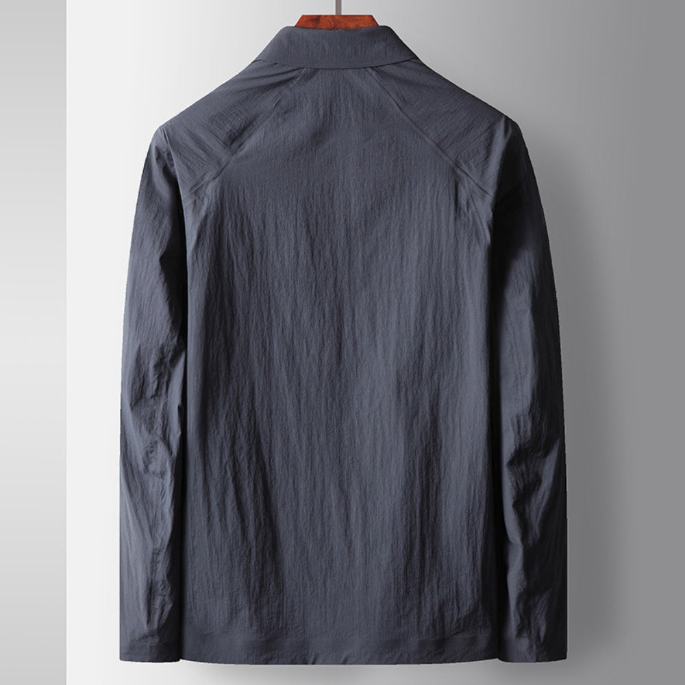 Veste légère sans coutures à revers Old Money