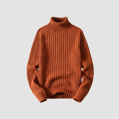 Pull à col roulé torsadé Old Money