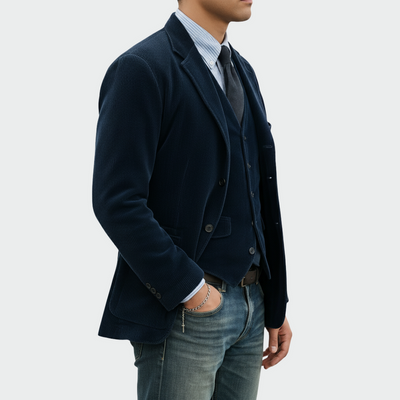 Tommy™ | Ensemble 2 pièces : Blazer et gilet en velours