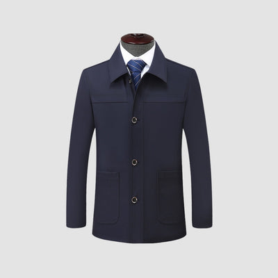 Manteau court à col à revers Old Money