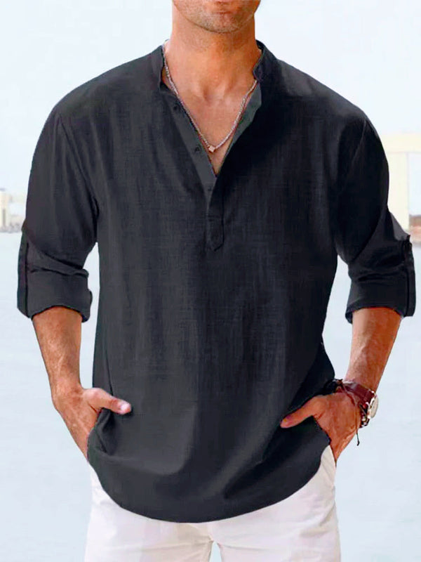 Chemise décontractée en lin Schmidt