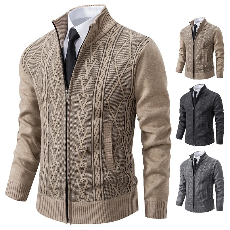 Manteau en maille matelassée pour homme, automne-hiver : chaleur et style