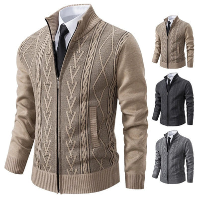 Manteau en maille matelassée pour homme, automne-hiver : chaleur et style