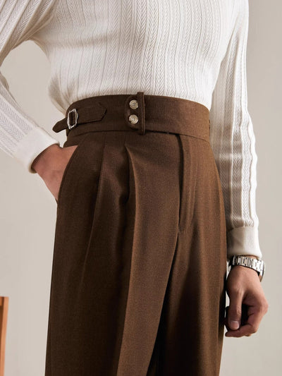 Pantalon droit italien Old Money