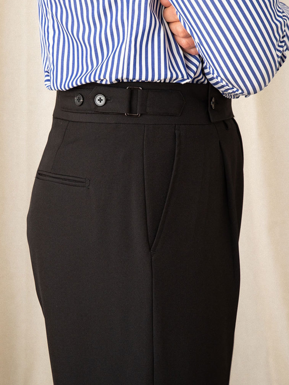 Pantalon droit décontracté italien de la vieille aristocratie