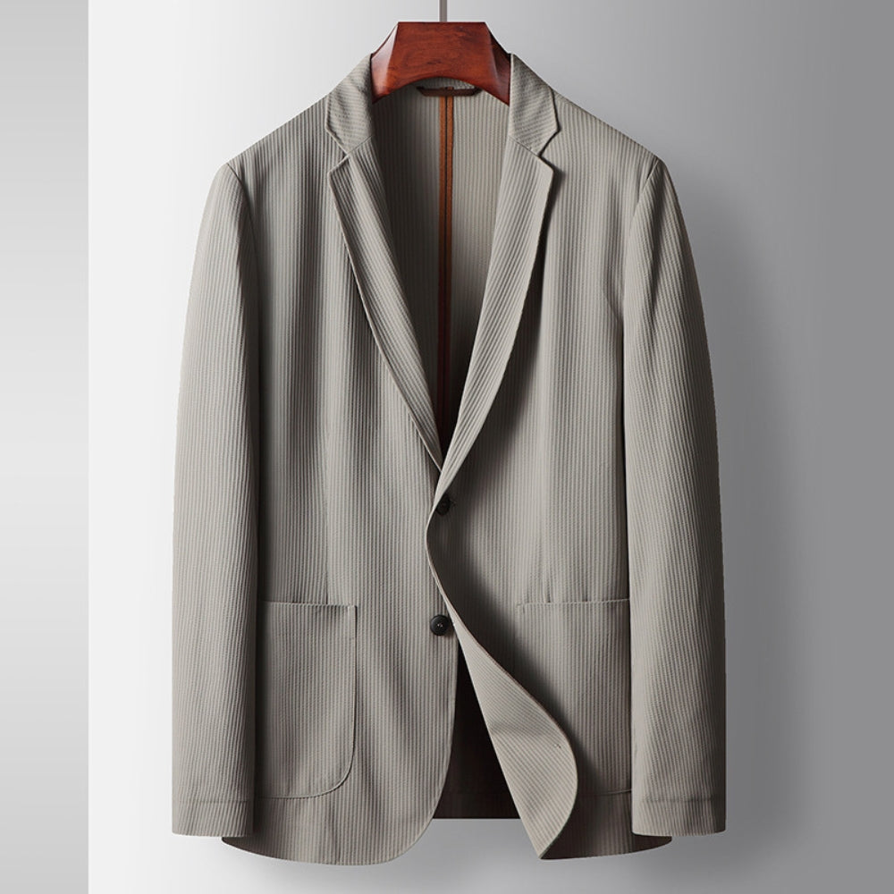 Veste de costume d'affaires extensible de luxe Old Money Light