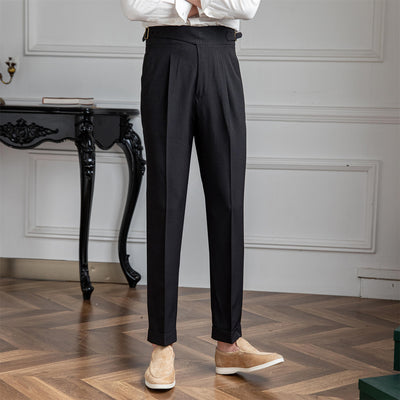 Pantalon droit plissé Old Money