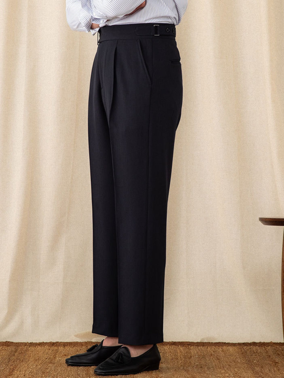 Pantalon droit décontracté italien de la vieille aristocratie