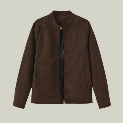 veste en cuir suédé