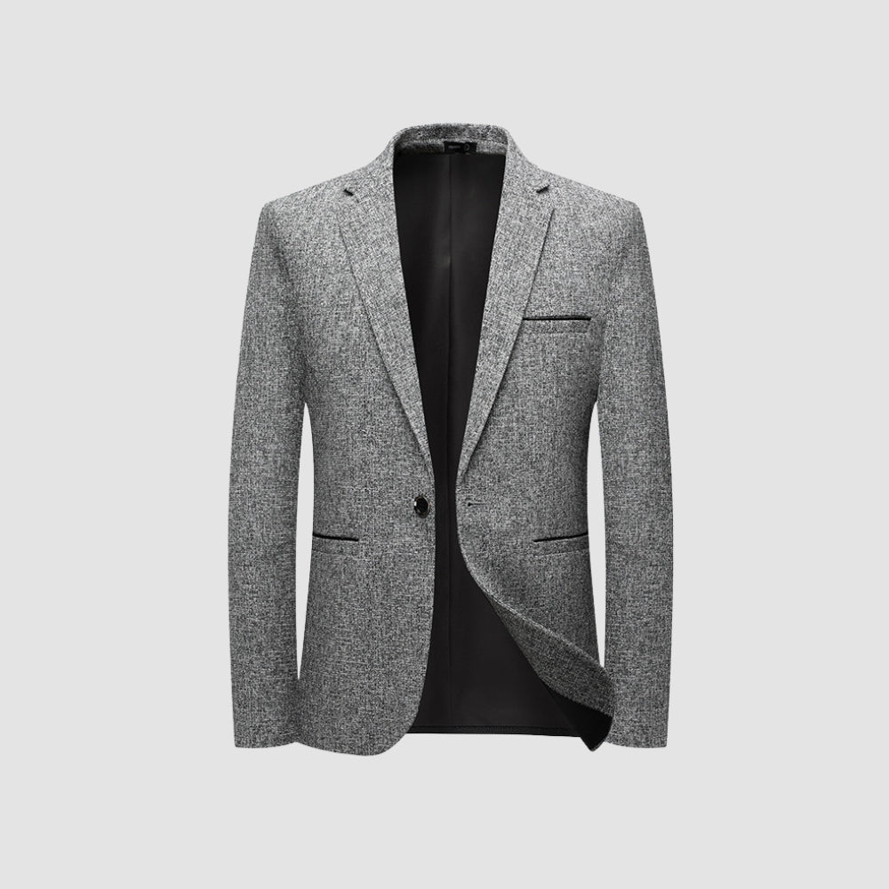 Veste de costume à simple boutonnage, coupe slim, style italien Old Money