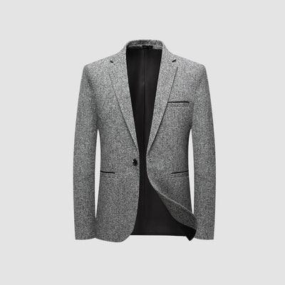 Veste de costume à simple boutonnage, coupe slim, style italien Old Money