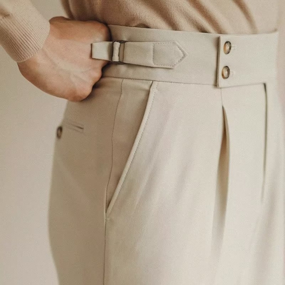 Pantalon slim style vieille fortune