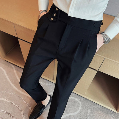Pantalon droit Naples taille haute Old Money