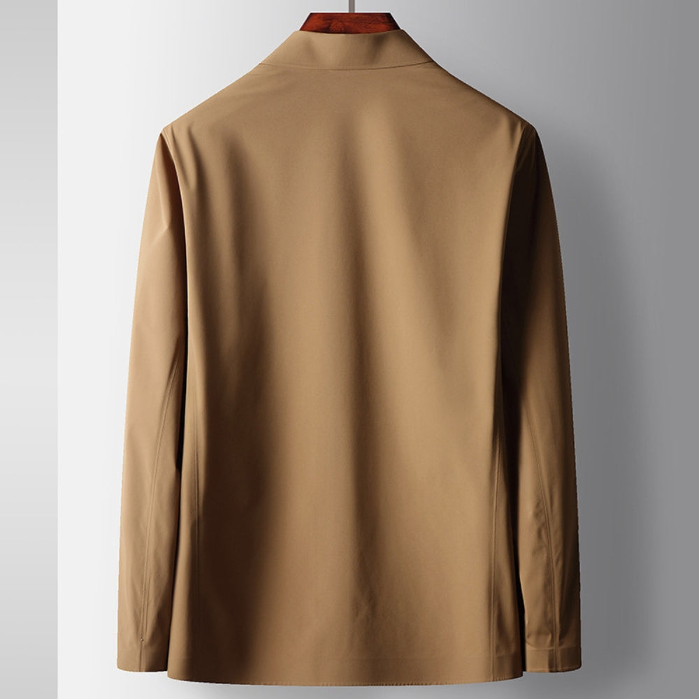 Chemise à revers Old Money, veste d'affaires de luxe sans coutures