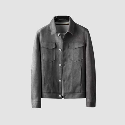 Veste à revers en daim stretch Old Money