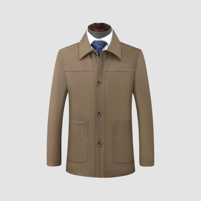 Manteau court à col à revers Old Money