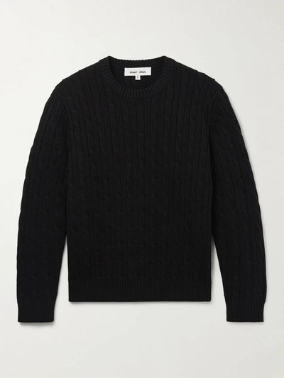 Pull en maille torsadée Old Money