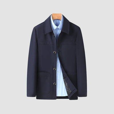 Manteau court à col à revers Old Money