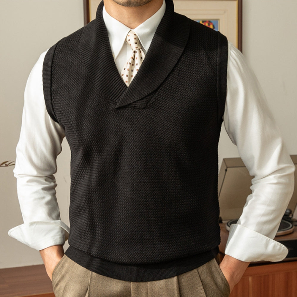 Gilet chaud rétro décontracté Old Money