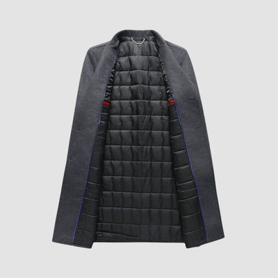 Manteau en laine à col long, costume de la vieille fortune