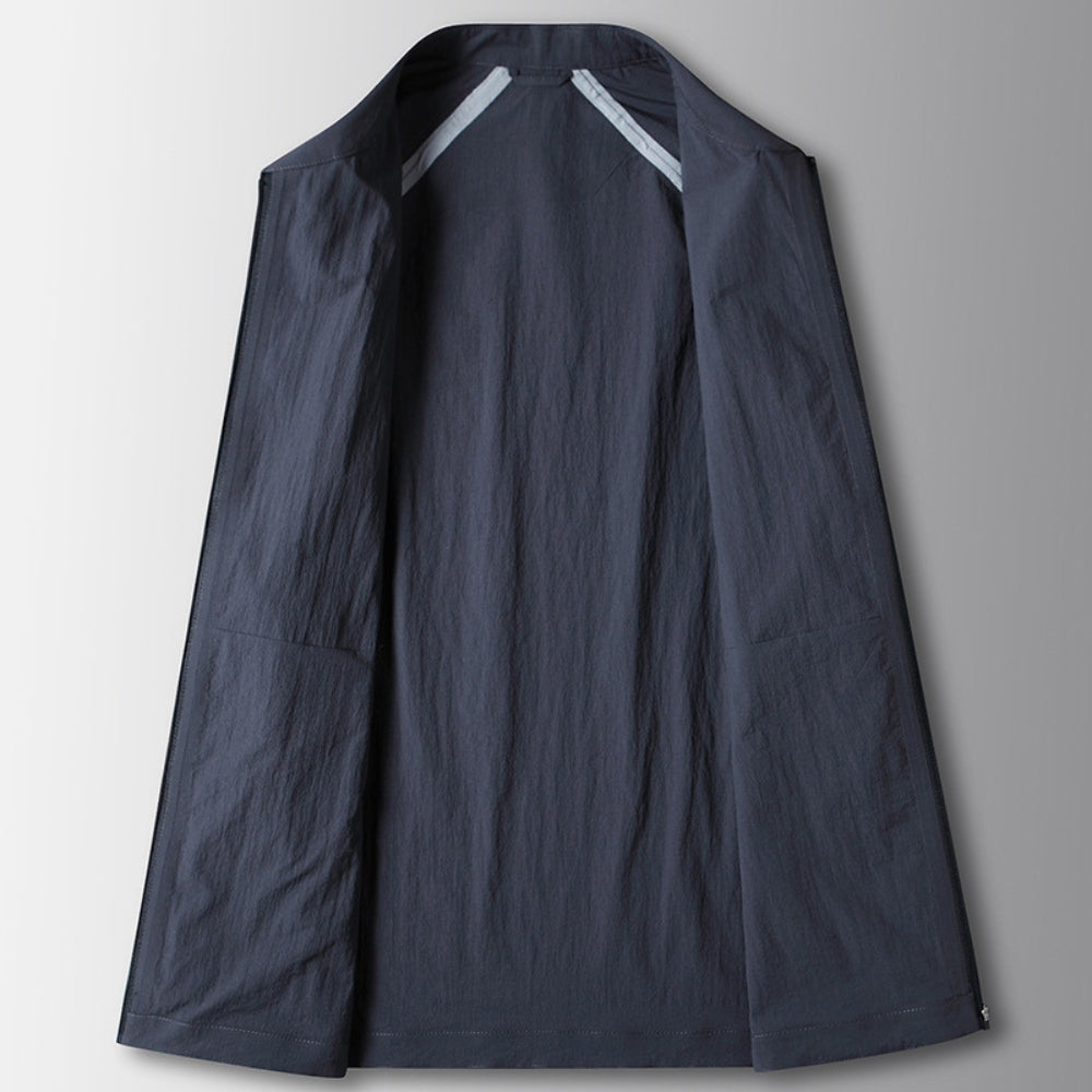 Veste légère sans coutures à revers Old Money