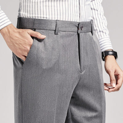Pantalon de costume gris imperméable Old Money
