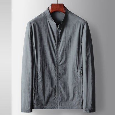 Veste de luxe décontractée à col montant Old Money