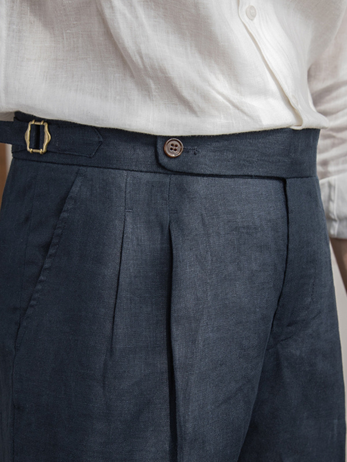 Short en lin haut de gamme de la vieille fortune