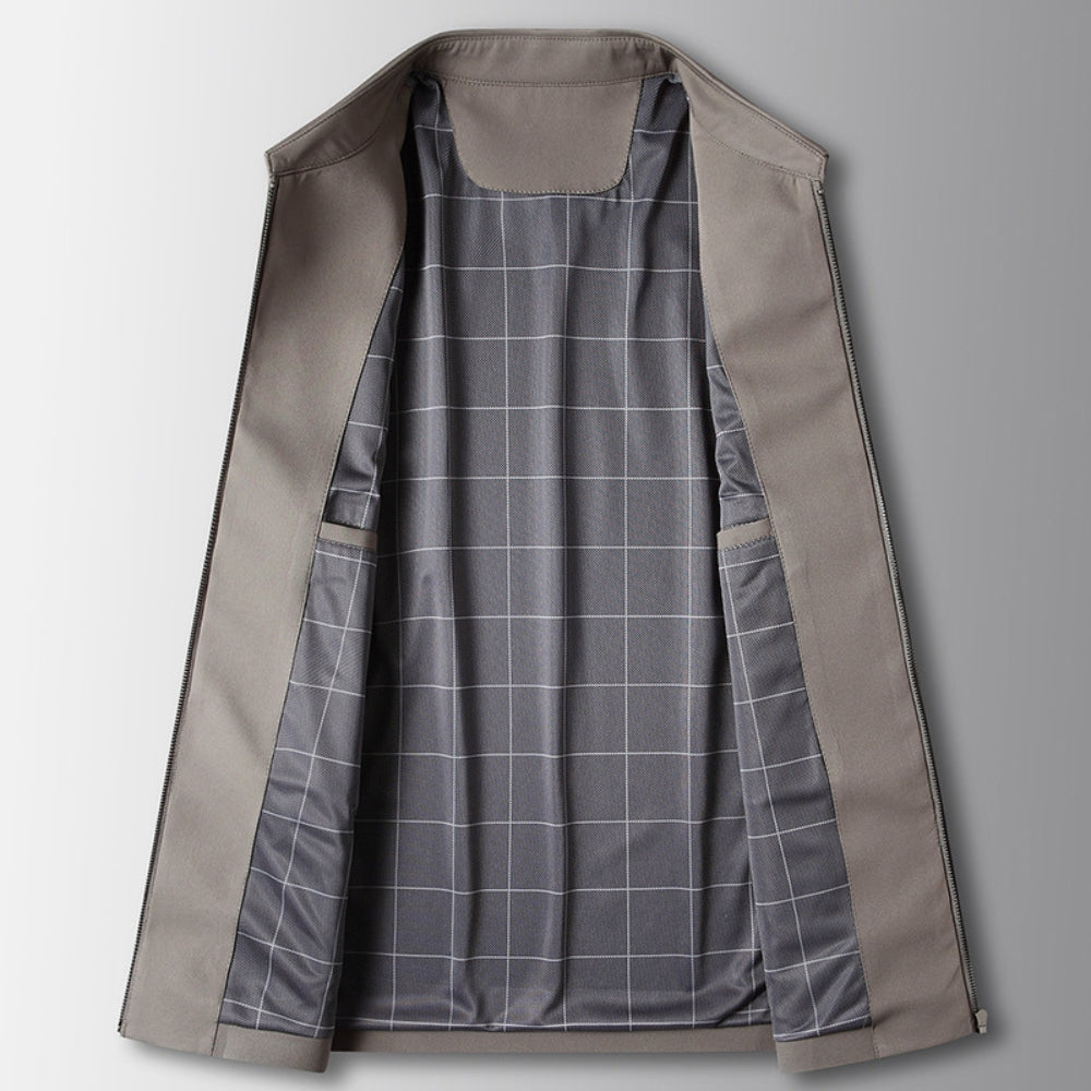 Veste zippée à revers Old Money Business Executive