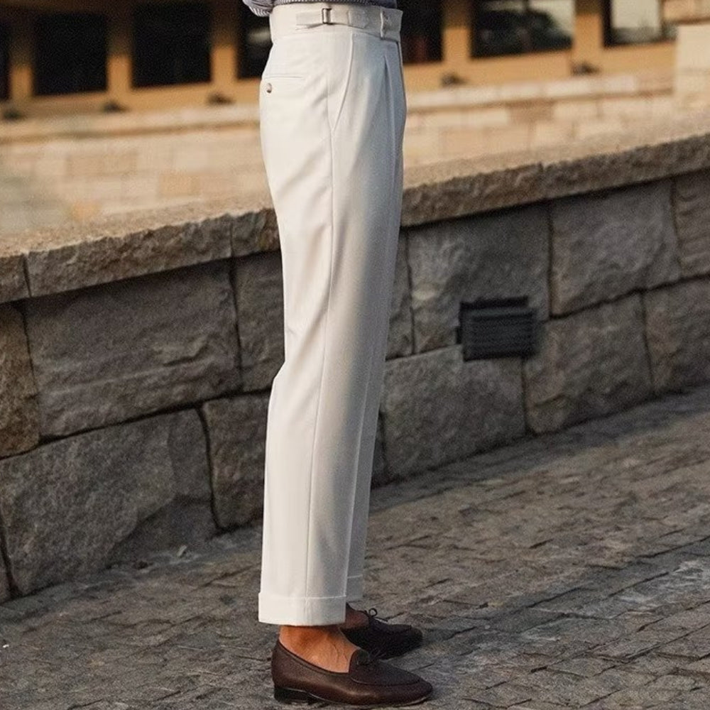 Pantalon slim style vieille fortune