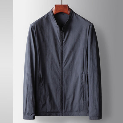 Veste de luxe décontractée à col montant Old Money