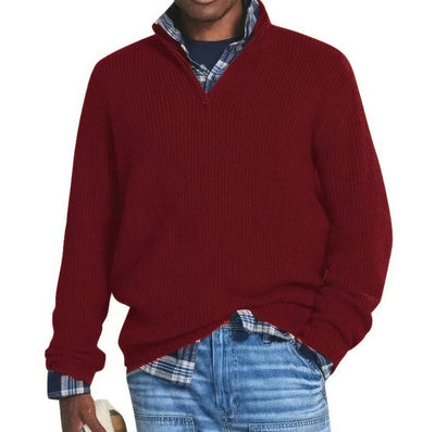 Trouvez un pull en maille avec fermeture éclair pour homme
