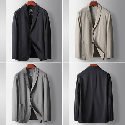 Veste de costume décontractée de luxe Old Money Light