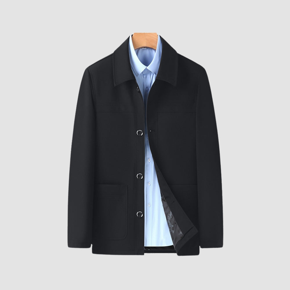 Manteau court à col à revers Old Money