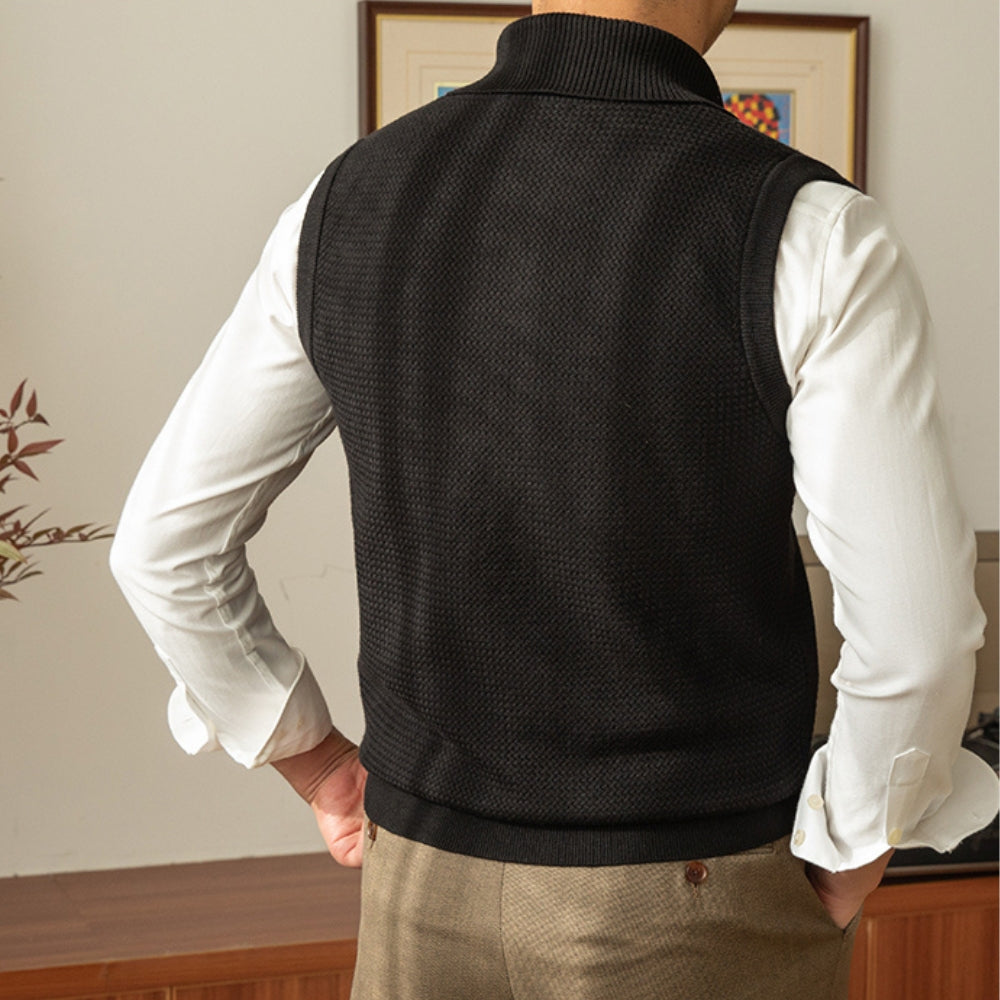 Gilet chaud rétro décontracté Old Money