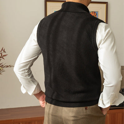 Gilet chaud rétro décontracté Old Money