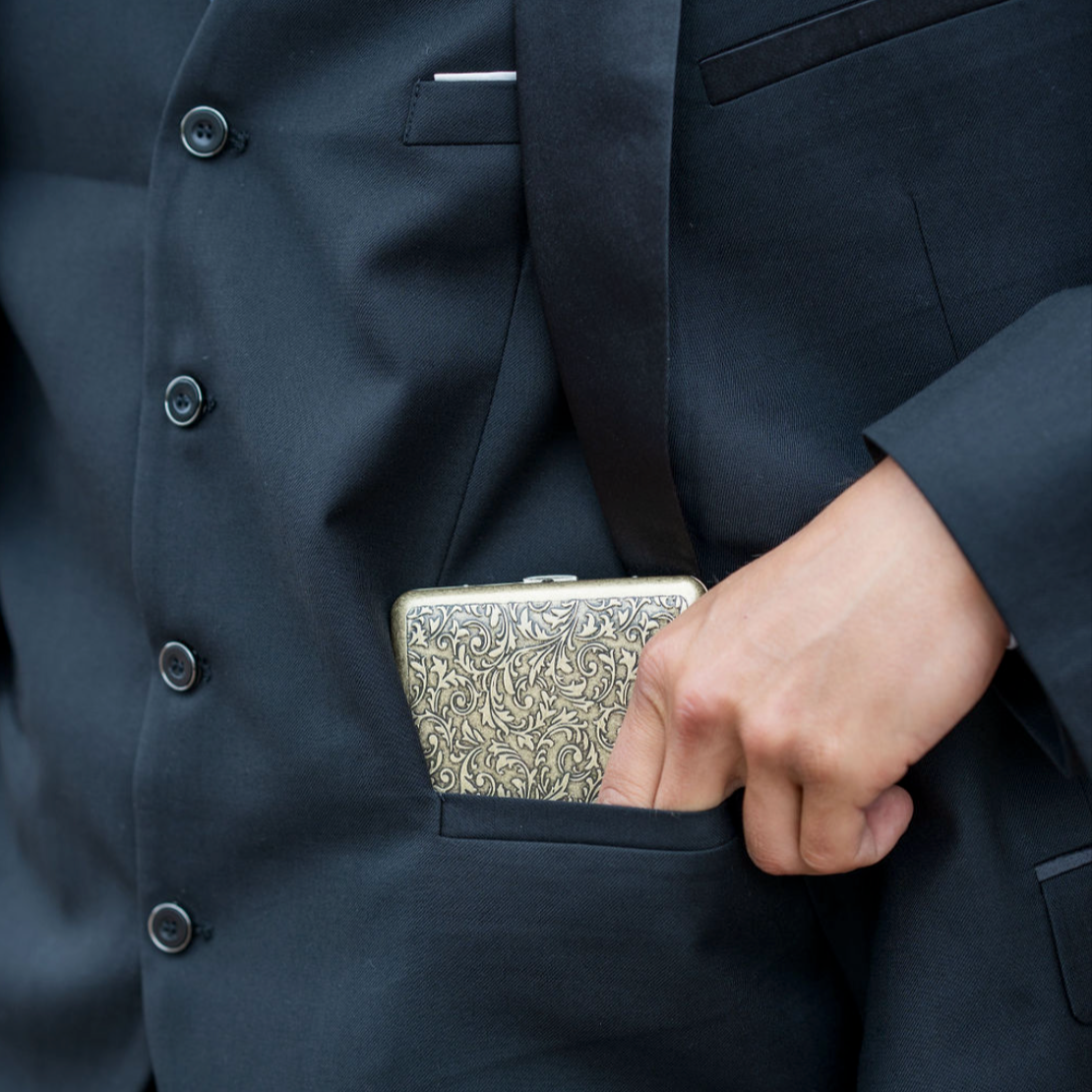 Étui à cigarettes noir