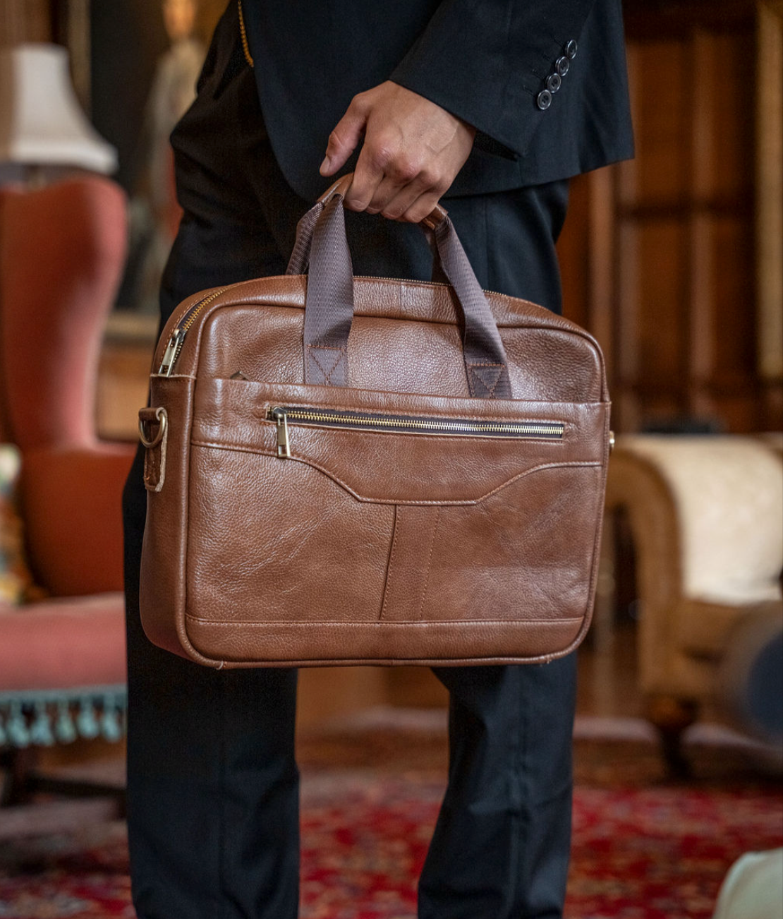 Sac Alfie en cuir véritable